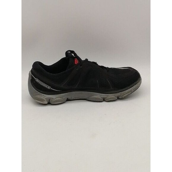 Brooks Womens Sneakers Pure Flow Black Gray Lace Up Running Shoe Round Toe 9 - Picture 2 of 12